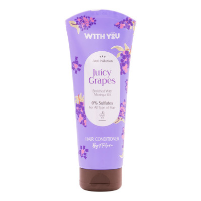 نرم‌کننده مو ویت یو مدل Juicy Grapes مناسب برای انواع مو حجم 200 میلی‌لیتر