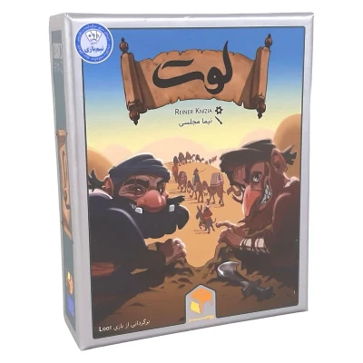 بازی فکری بردگیم و کارتی مدل لوت، شامل 78 کارت، استراتژی رقابتی و همکاری، مناسب 2 تا 8 نفر، بالای 10 سال، با درجه سختی متوسط و مدت بازی کمتر از یک ساعت
