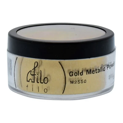 پودر رنگ فیلو مدل metalic powder کد M2 حجم 15 میلی‌لیتر
