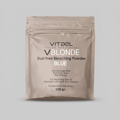 پودر دکلره ویتائل مدل Vblond وزن 500 گرم رنگ آبی