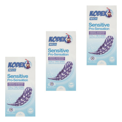 کاندوم ناچ کدکس مدل SENSETIVE سه بسته 12 عددی