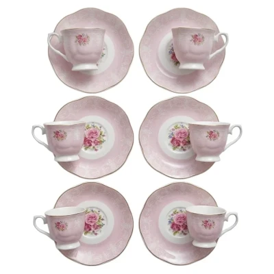 سرویس قهوه خوری 12 پارچه 6 نفره کاراجا مدل Rose
