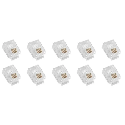 سوکت تلفن RJ11 کد HJ32 بسته 10 عددی