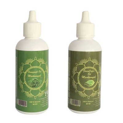روغن تقویت کننده مو، مژه و ابرو مرهم یاب مدل شنبلیله حجم 80 میلی لیتر مجموعه 2 عددی