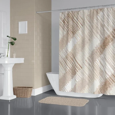پرده حمام دلفین مدل 4250 سایز 180x200سانتی متر