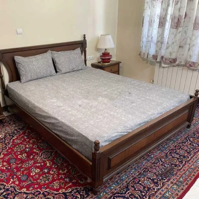 سرویس ملحفه مدل کشدار تخت طرح پتینه 2 نفره 3 تکه
