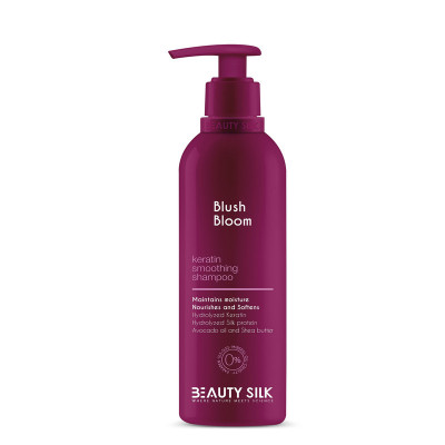شامپو مو بیوتی سیلک مدل Blush Bloom مناسب موی کراتین شده حجم 407 میلی لیتر