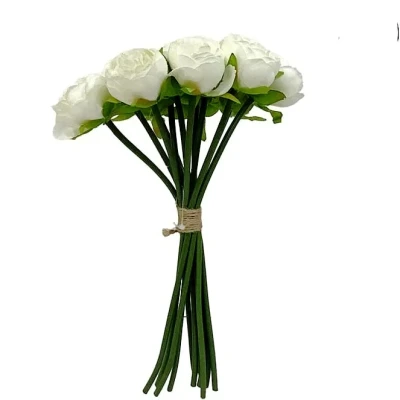 گل مصنوعی مدل دسته گل پیونی 10 شاخه کد 3128_ZGOL