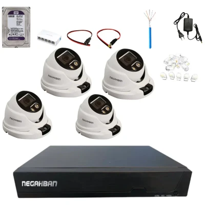 پکیج دوربین مداربسته نگاهبان 4 دام مدل DN-957-JQ