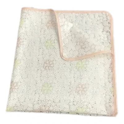 سفره 6 نفره مدل رویال طرح گیپور 140x100 سانتی متر کد 015