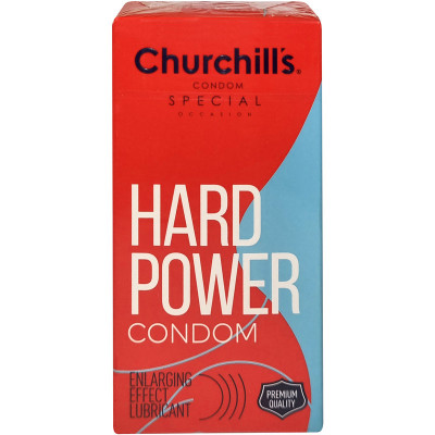 کاندوم چرچیلز مدل Hard Power بسته 12 عددی