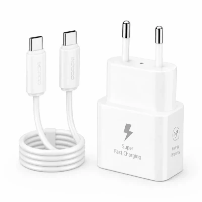 شارژر دیواری 25 وات توکی مدل A73 به همراه کابل USB-C