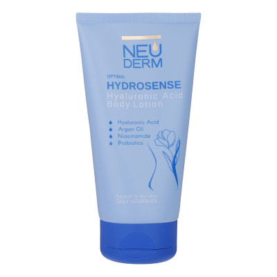 لوسیون بدن نئودرم مدل Hyaluronic Acid حجم 150 میلی‌لیتر مناسب انواع پوست با خاصیت آبرسانی، نرم‌کنندگی و تقویت‌کننده پوست