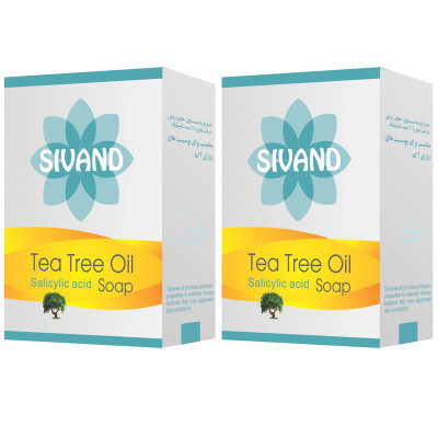 صابون ضد جوش سیوند مدل Tea Tree وزن 90 گرم مجموعه 2 عددی