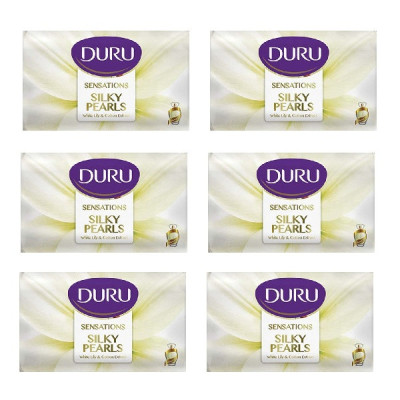 صابون شستشو دورو مدل Silky pearls تحت لیسانس وزن90 گرم مجموعه 6 عددی