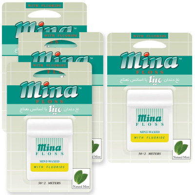 نخ دندان مینا مدل Mint بسته 4 عددی