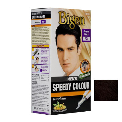 رنگ مو مردانه بیگن مدل Speedy شماره 101 حجم 40 میلی لیتر رنگ مشکی طبیعی