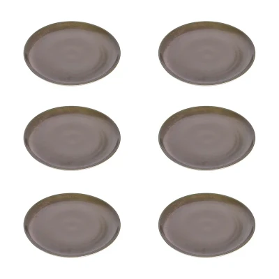 بشقاب غذاخوری بی.وی.کی طرح OLIVE کد 455206 مجموعه 6 عددی