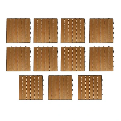 کفپوش مدل ترموود 6 ردیف کد SM42 سایز 30x30 سانتی متر مجموعه 11 عددی