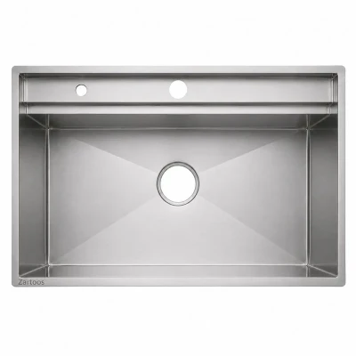 سینک ظرفشویی استیل توکار یک لگنه زرتوس مدل 8010-eco