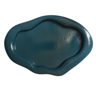 سینی سنگ مصنوعی دفرمه کد 003 مناسب سرو خوراکی‌های ریز و خشک، تنقلات و نان، مناسب نگهداری عطر، لوازم آرایش و زیورآلات، شستشوی دستی