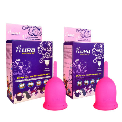 کاپ قاعدگی حورا مدل رز سایز 1 مجموعه دو عددی