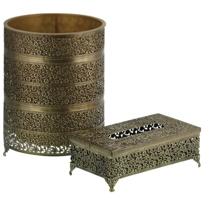 ست سطل و جای دستمال کاغذی کد 3575