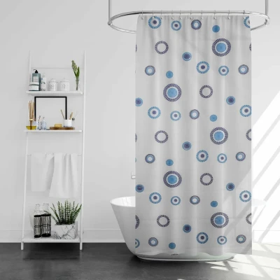 پرده حمام پیسو مدل BZ-23 سایز 180×200 سانتی متر