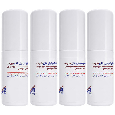 لوسیون تقویت کننده مو ناژو مدل ماینوکسیدیل 5 درصد مناسب برای انواع مو حجم 60 میلی لیتر بسته 4 عددی