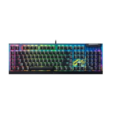 کیبورد گیمینگ ریزر مدل BlackWidow V4 X Fortnite Edition