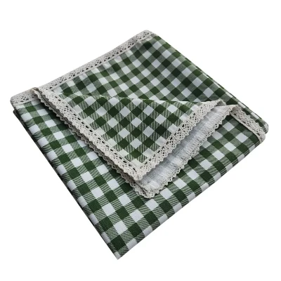 سفره 4 نفره نساجی دُر هنر یزد مدل cotton-sbz سایز 90×90 سانتی متر