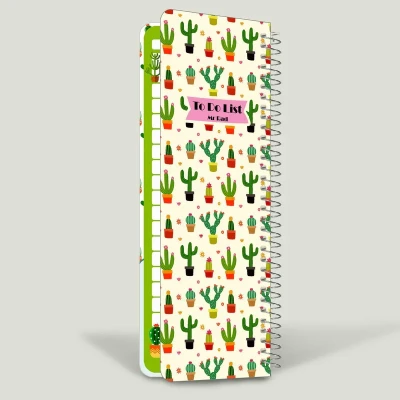 دفترچه یادداشت مستر راد مدل to do list طرح جدید کاکتوس مدل پالت کد pallet 1578