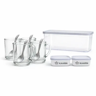 سرویس چای خوری 11 پارچه 4 نفره کارین مدل همنشین