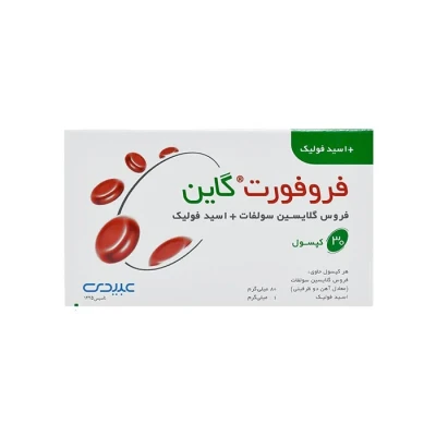 کپسول فروفورت گاین 60 دکتر عبیدی بسته 30 عددی