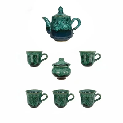 سرویس چای خوری 7 پارچه طرح شره ای کد 2