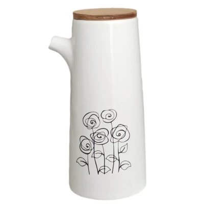 ظرف روغن مدل بی دسته flowers کد 402