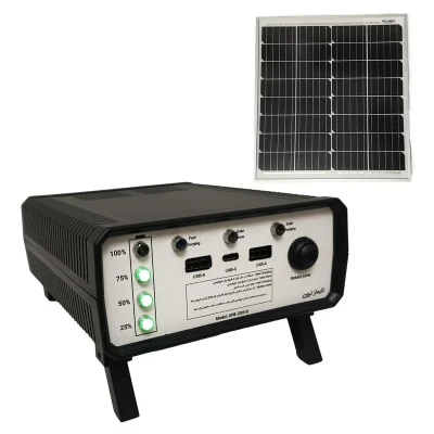 پاوربانک خورشیدی 18 وات تایماز ترون مدل SPB-Z0918 ظرفیت 20000 میلی امپر ساعت