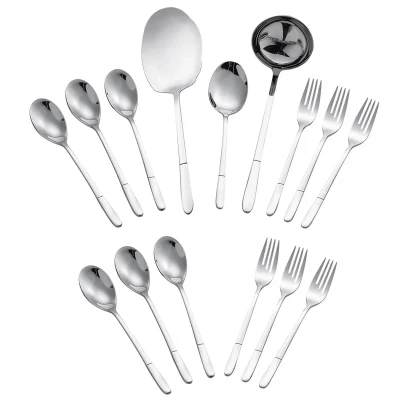 سرویس قاشق و چنگال 15 پارچه جی فی نی مدل G-56