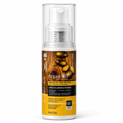 پودر پرپشت‌کننده مو لایتنس مدل  Argan Oil وزن 20 گرم رنگ مشکی