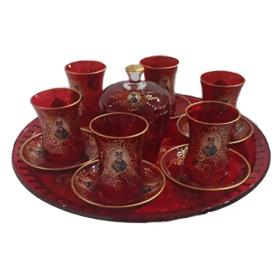سرویس چای خوری 15پارچه طرح شاه عباسی