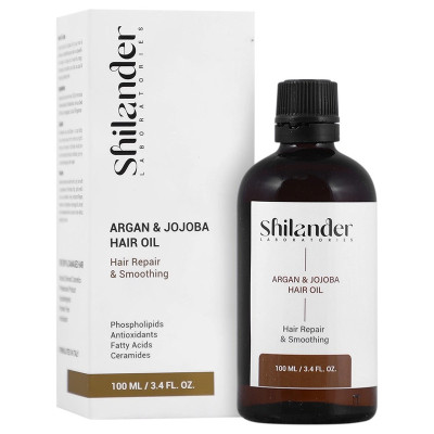 روغن تقویت مو شیلاندر مدل ARGAN JOJOBA مناسب مو خشک و آسیب دیده حجم 100 میلی‌لیتر
