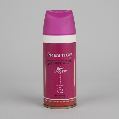 اسپری خوشبو کننده بدن زنانه پرستیژ مدل Lacoste Touch of Pink حجم 150 میلی لیتر