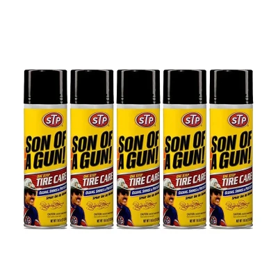 اسپری تمیز کننده لاستیک خودرو اس تی پی مدل Son of a Gun بسته 5 عددی