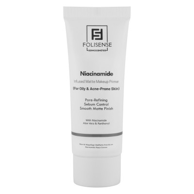 پرایمر صورت فولیسنس مدل niacinamide مناسب برای انواع پوست حجم 40 میلی‌لیتر
