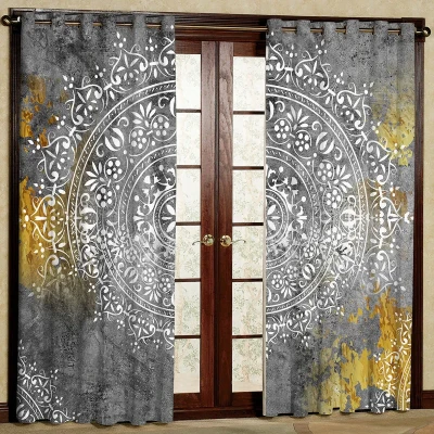 پرده مدل مخمل پانچی کد 4586T2 سایز 200x140 سانتی متر