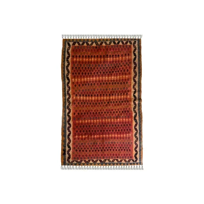 گلیم دستبافت کناره طول یک و نیم متر کد NKP.RJ63