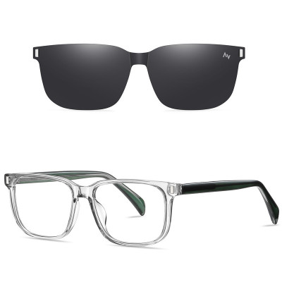 فریم عینک طبی ویفرر (Wayfarer) آلبرت وگ مدل CG-7201-C644-P109 مناسب برای انواع صورت به همراه کاور آفتابی