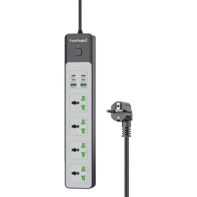 چندراهی و محافظ برق تویین مکس مدل MX-60