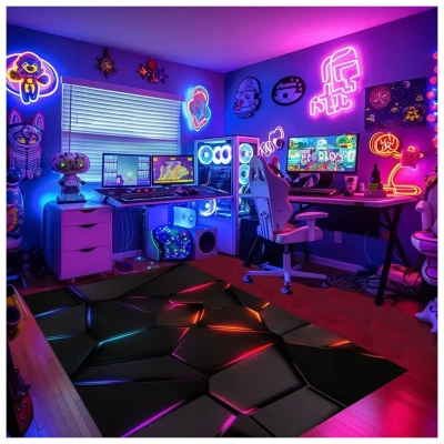 تابلو شاسی مدل اتاق گیمینگ gaming room کد gr13