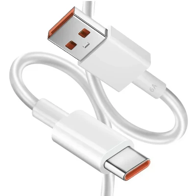 کابل تبدیل USB به USB-C مدل Turbo 6A به طول 1 متر